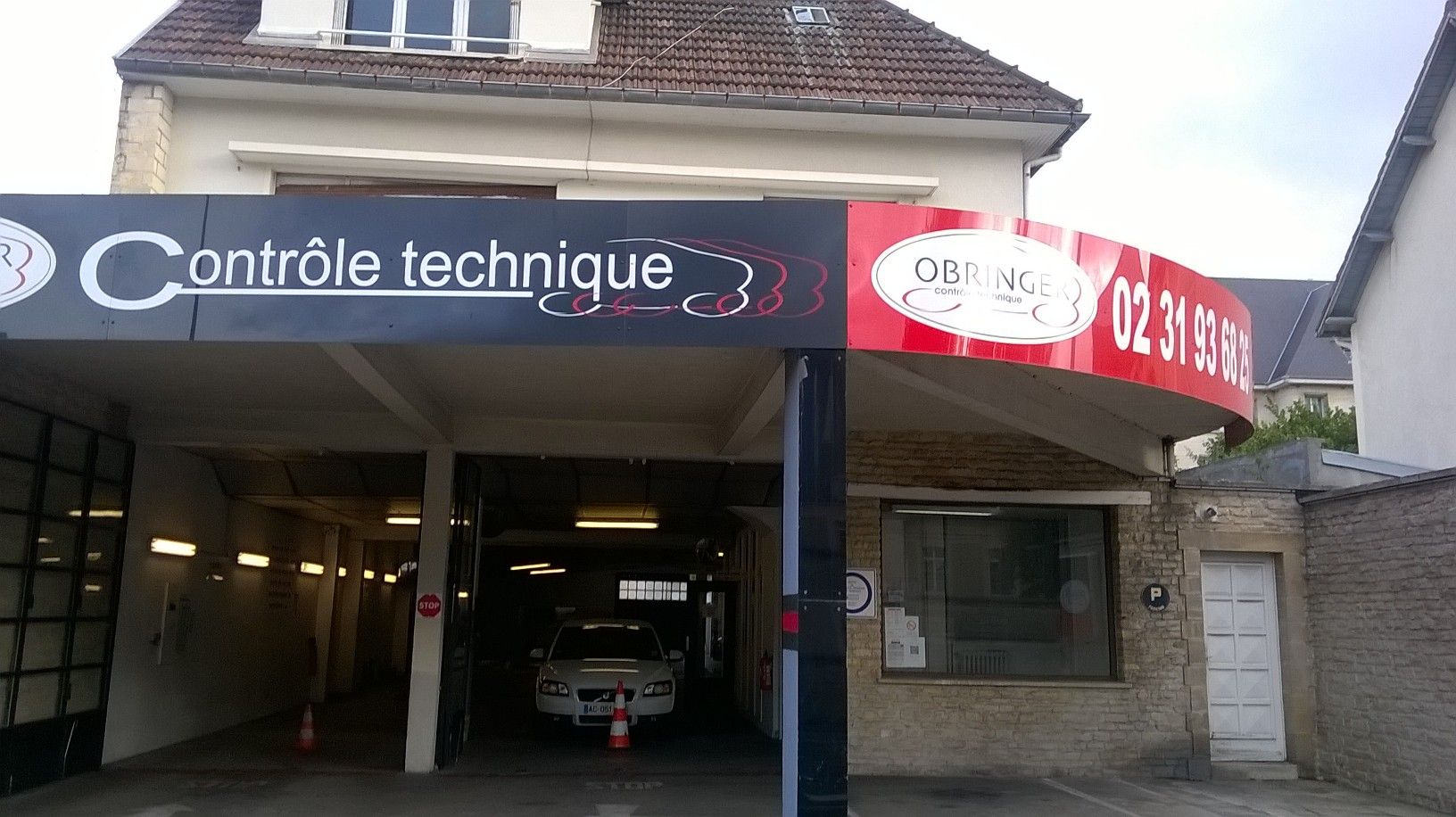 Façade du Contrôle technique Caen Obringer
